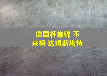 德国杯集锦 不来梅 达姆斯塔特